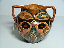 Chameleon ware vase C1930