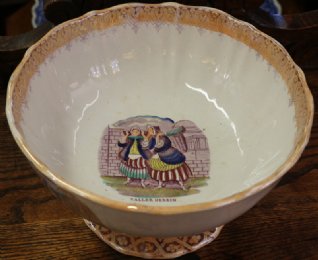 Pottery Punch Bowl