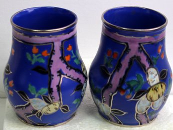 Pr Small Carlton Ware Vases - SOLD