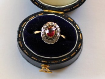 Gold,Diamond & Ruby Ring C1900 - SOLD