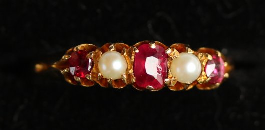 Ruby & Pearl Ring - SOLD