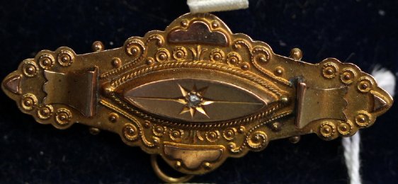 Victorian Gold & Diamond Brooch - SOLD