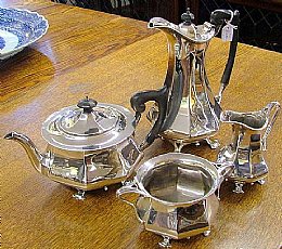 Art Nouveau Silver Tea Service - SOLD