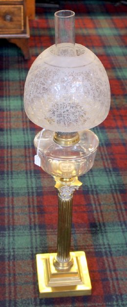 Large Victorian Oil Lamp