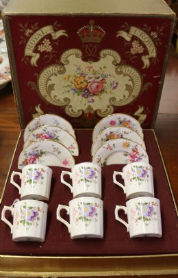 Crown Derby Coffee Set