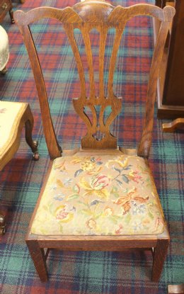 19th cent Oak Chair