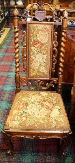 19th cent Rosewood Hall Chair