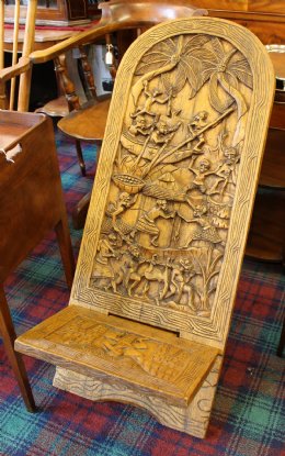 Carved African Chair