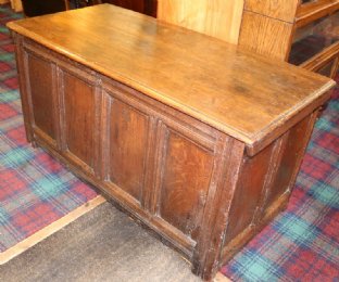 Early 19th cent Oak Coffer