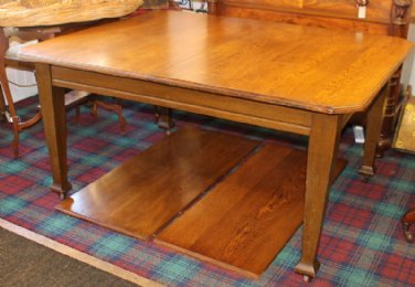 Large Early 20th cent Oak Dining Table