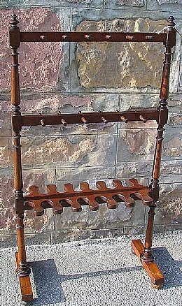 Victorian Mahogany / Riding Boot &  Cap Rack 