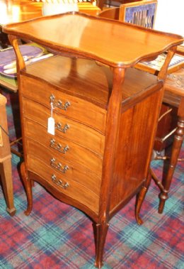 Inlaid Mahogany Chest - SOLD