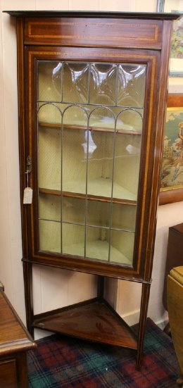 Mahogany Corner Cabinet - SOLD