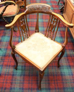 Mahogany Corner Chair