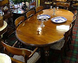Mahogany Dining Table with 8 Chairs