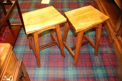 Oak & Elm Stools - SOLD