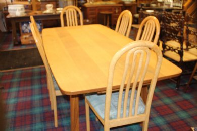 Oak Dining Set- Chris Holmes, Gogar, Edinburgh