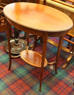 Oval Edwardian Mahogany Table