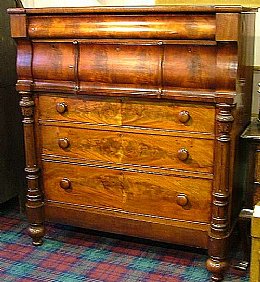 Scottish Mahogany Ogee Chest