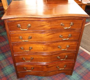 Serpentine Front Mahogany Chest