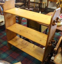 Stripped Pine Bookshelves