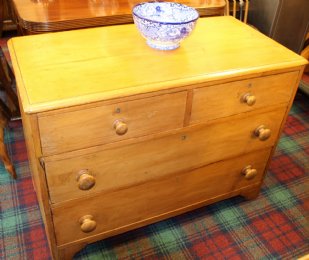 Stripped Pine Victorian Chest