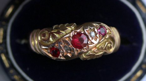 18ct Gold,Ruby & Diamond Ring