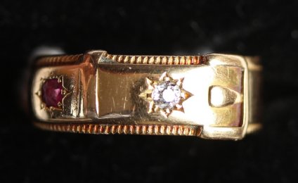 18ct Gold,Ruby & Diamond Ring