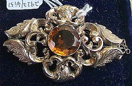 19th cent Citrine Brooch