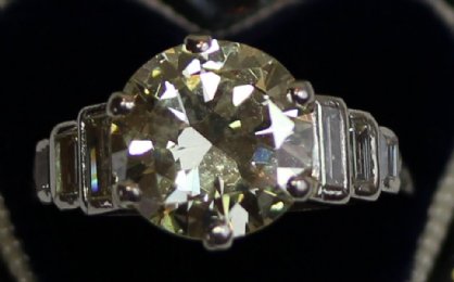 3.20ct Old Cut Diamond Ring