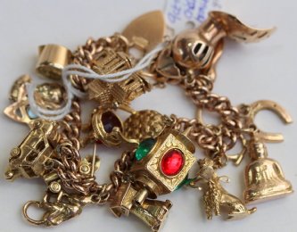 9ct Gold Charm Bracelet