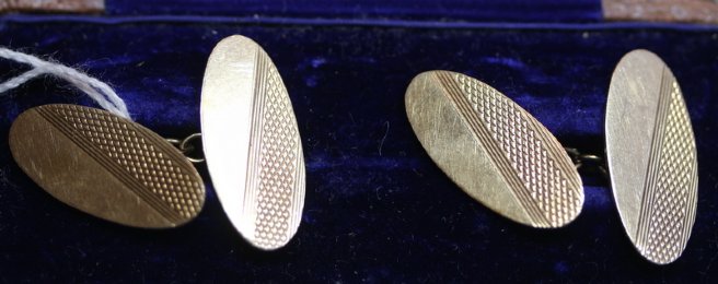 9ct Gold Cufflinks - SOLD