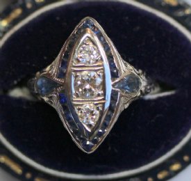 Diamond & Sapphire Ring