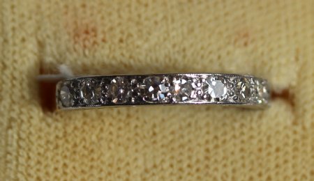 Diamond Half Eternity Ring - SOLD