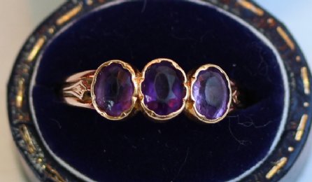 Gold, Amethyst Ring , C 1900