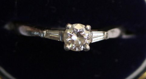 Platinum & Diamond Ring - SOLD