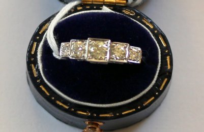 Platinum Art Deco Diamond Ring