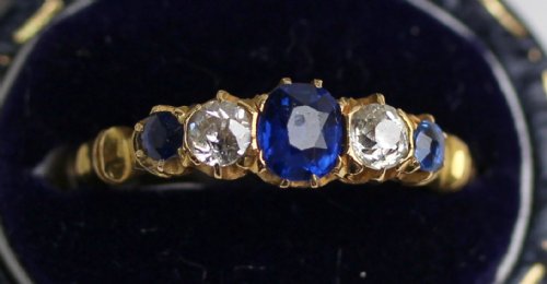 Sapphire & Diamond Ring