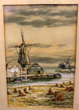 Hamilton Glass W/C - Dutch Scene