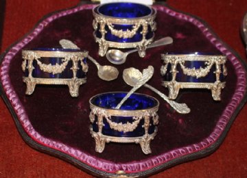 Set of 4 Silver Salts