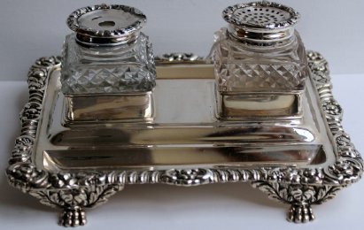 Silver Desk Set