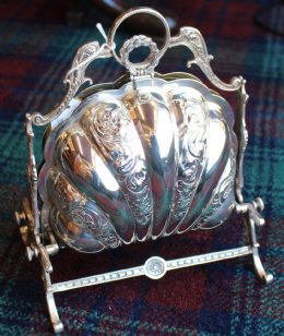Victorian Silver Plated Muffin Dish